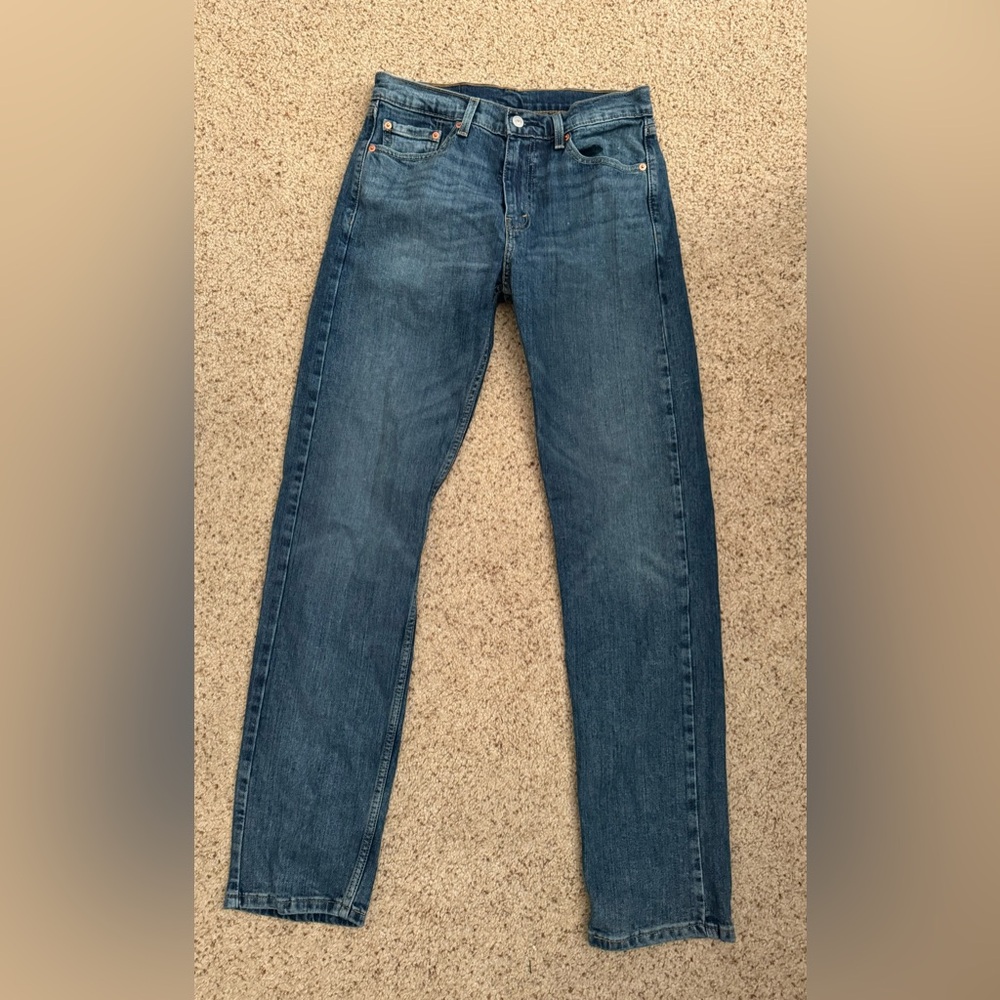 Levi blue straight jeans- Good condition and never worn